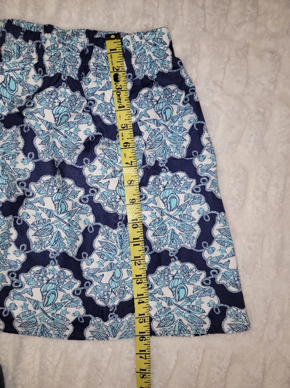 Lilly Pulitzer Sea Shell Print Pull On Skirt With Pockets - Picture 7 of 9